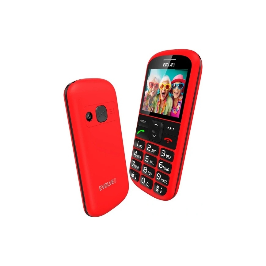 Evolveo - EasyPhone XS telefon mobil pentru seniori roșu