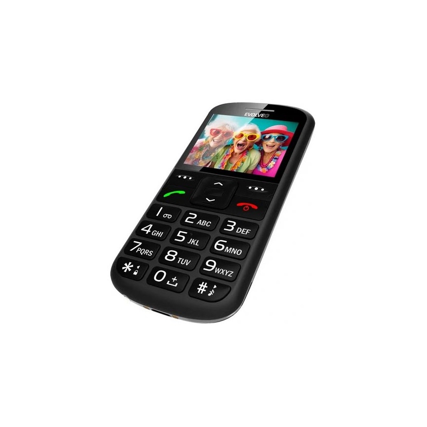 Evolveo - EasyPhone XS, telefon pentru seniori, negru
