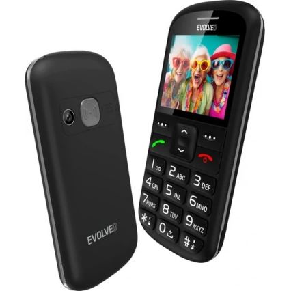 Evolveo - EasyPhone XS, telefon pentru seniori, negru