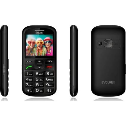 Evolveo - EasyPhone XS, telefon pentru seniori, negru