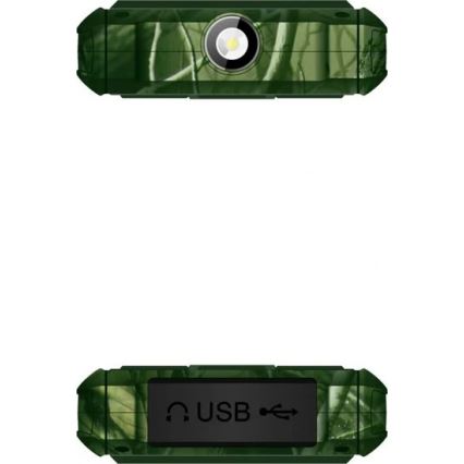 Evolveo - StrongPhone H1, telefon Dual SIM rezistent la apă, camuflaj de vânătoare