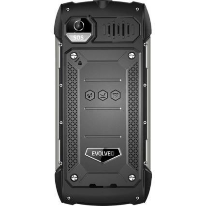 Evolveo StrongPhone H1, telefon Dual SIM rezistent la apă, negru/argintiu