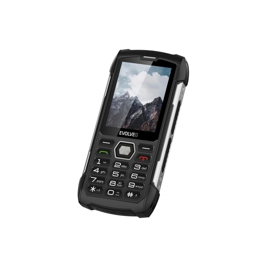 Evolveo StrongPhone H1, telefon Dual SIM rezistent la apă, negru/argintiu