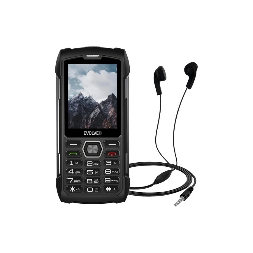 Evolveo StrongPhone H1, telefon Dual SIM rezistent la apă, negru/gri