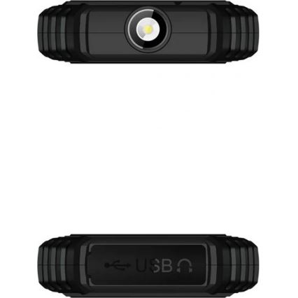 Evolveo - StrongPhone Q1, telefon Dual SIM rezistent la apă, negru