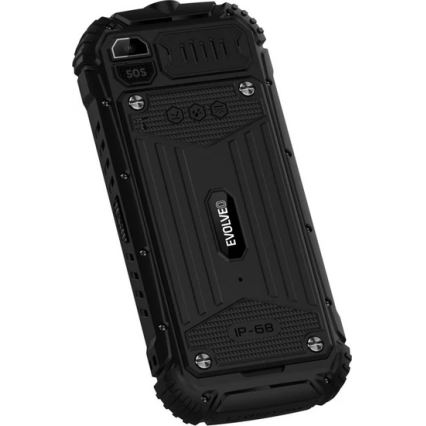 Evolveo - StrongPhone Q1, telefon Dual SIM rezistent la apă, negru