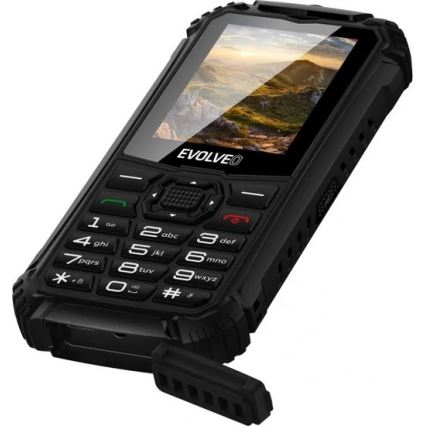 Evolveo - StrongPhone Q1, telefon Dual SIM rezistent la apă, negru