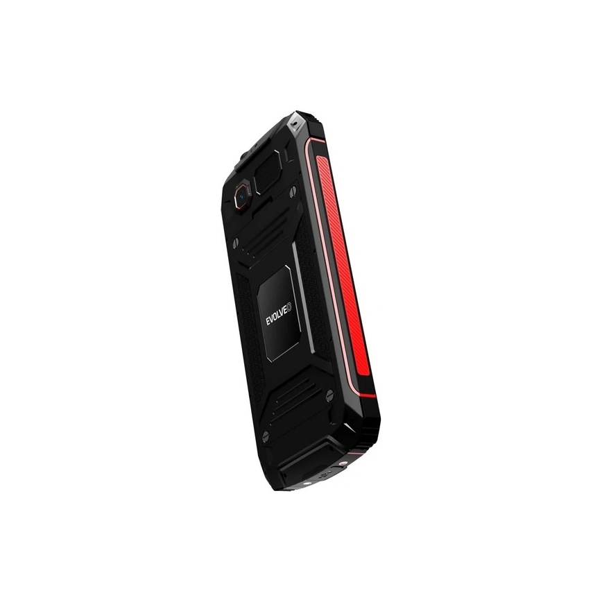 Evolveo - StrongPhone W4, telefon Dual SIM rezistent la apă, negru/roșu
