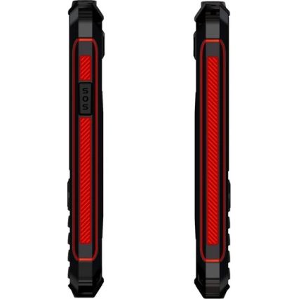 Evolveo - StrongPhone W4, telefon Dual SIM rezistent la apă, negru/roșu