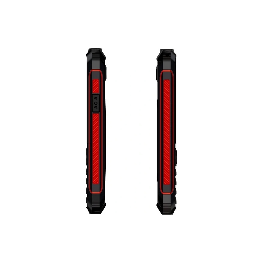 Evolveo - StrongPhone W4, telefon Dual SIM rezistent la apă, negru/roșu