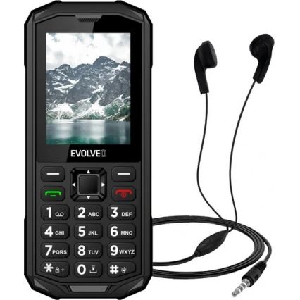 Evolveo StrongPhone X5, telefon Dual SIM rezistent la apă, negru/gri