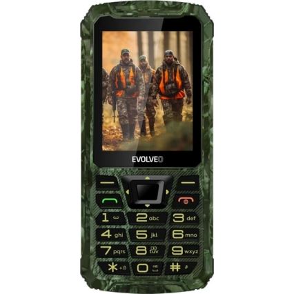 Evolveo - StrongPhone Z6, telefon Dual SIM rezistent la apă, camuflaj de vânătoare