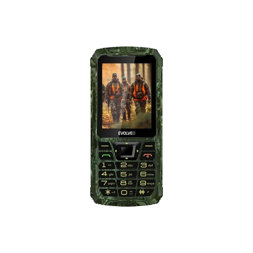 Evolveo - StrongPhone Z6, telefon Dual SIM rezistent la apă, camuflaj de vânătoare