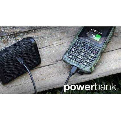 Evolveo - StrongPhone Z6, telefon Dual SIM rezistent la apă, camuflaj de vânătoare