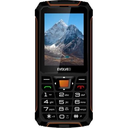 Evolveo - StrongPhone Z6 telefon Dual SIM rezistent la apă negru/oranj