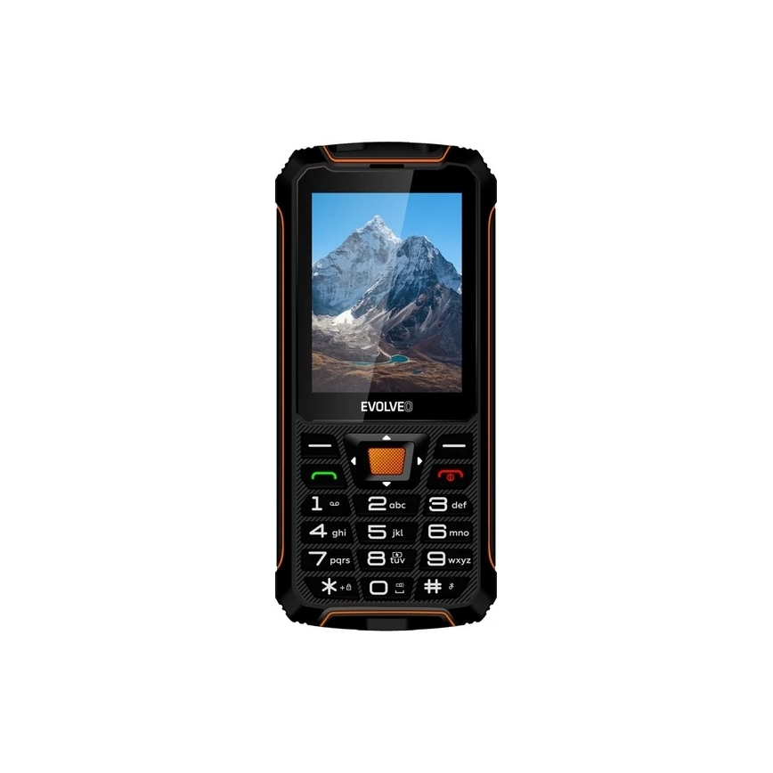 Evolveo - StrongPhone Z6 telefon Dual SIM rezistent la apă negru/oranj