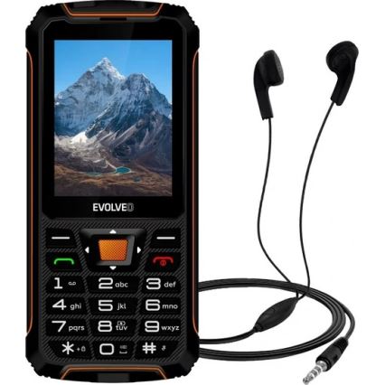 Evolveo - StrongPhone Z6 telefon Dual SIM rezistent la apă negru/oranj