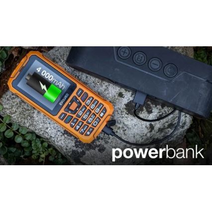 Evolveo - StrongPhone Z6, telefon Dual SIM rezistent la apă, portocaliu