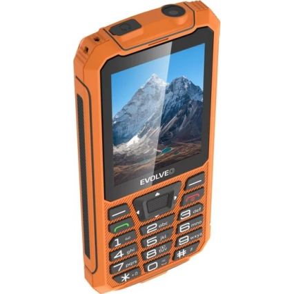 Evolveo - StrongPhone Z6, telefon Dual SIM rezistent la apă, portocaliu