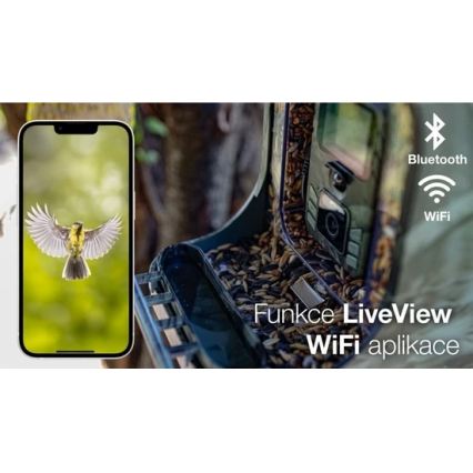 Evolveo - StrongVision BirdFeeder - hrănitoare inteligentă pentru păsări cu cameră și panouri solare