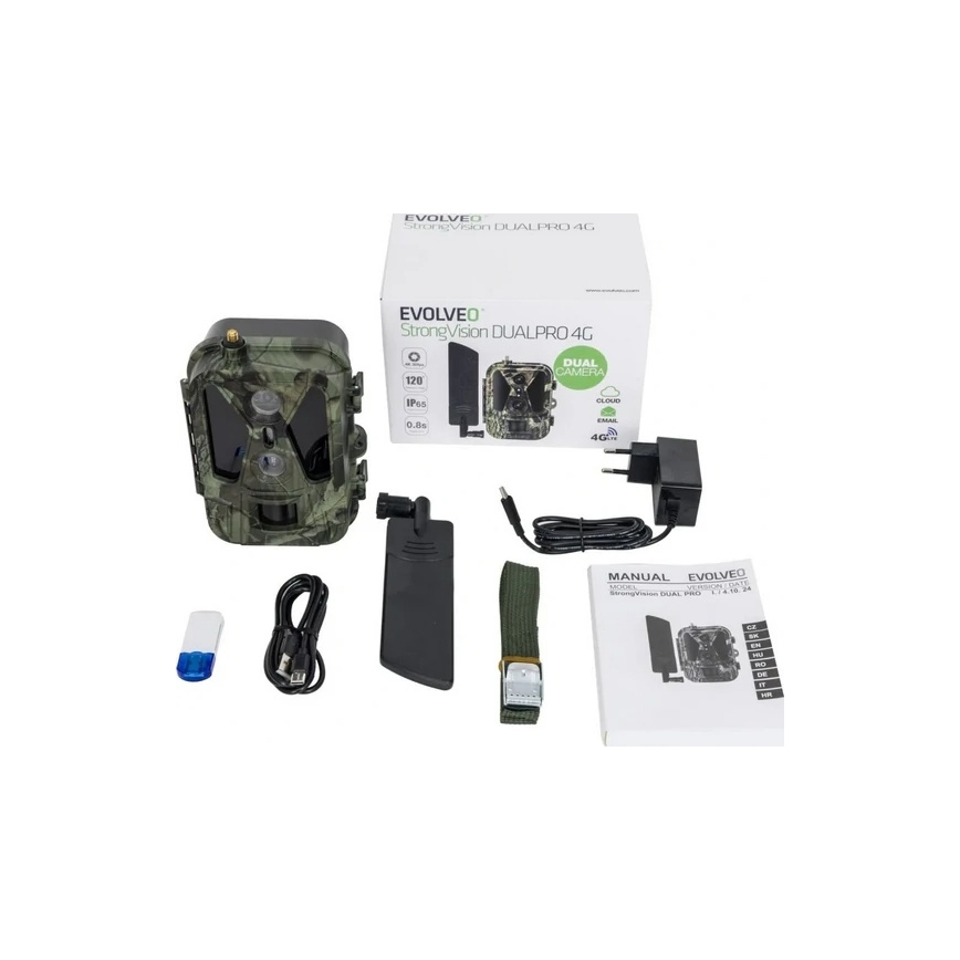 Evolveo StrongVision Dual PRO 4G – cameră de vânătoare cu transmisie 4G, 16 GB