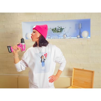 Extol - Șurubelniță cu acumulator 1300 mAh 12V roz