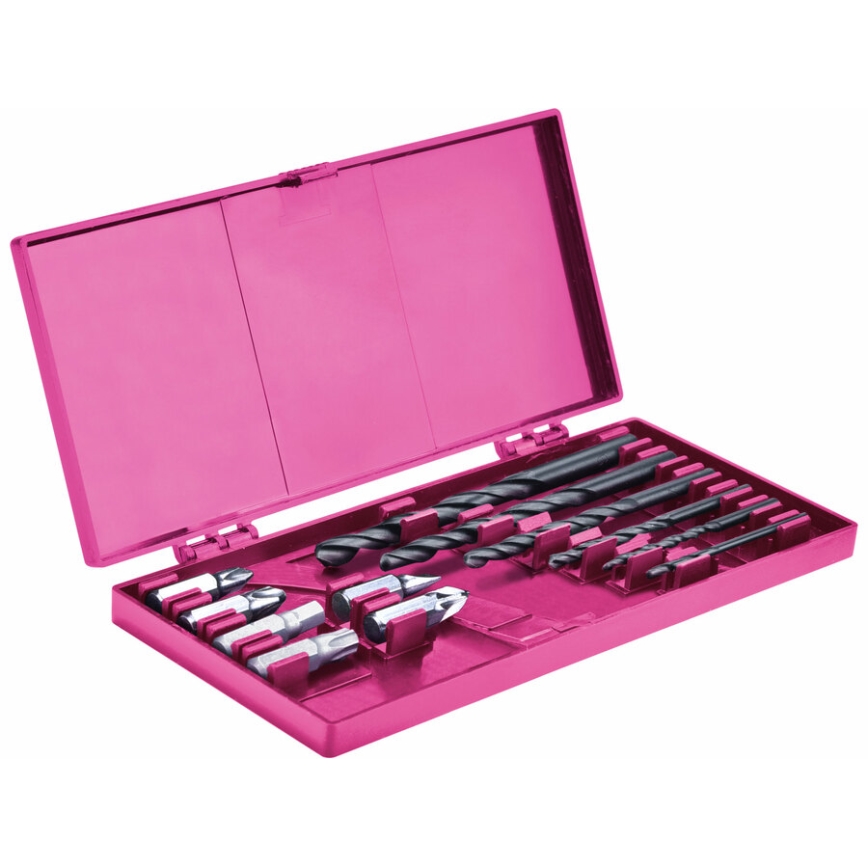 Extol - Șurubelniță cu acumulator 1300 mAh 12V roz