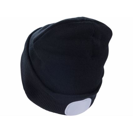 Extol - Căciulă cu lanternă frontală integrată și încărcare USB, acumulator 300 mAh, negru, mărime UNI