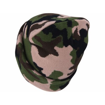 Extol - Căciulă cu lanternă frontală și încărcare USB, 300 mAh, model camuflaj, mărime UNI