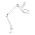 Extol - Lampă de birou LED reglabilă cu lupă LED/10W/230V, albă