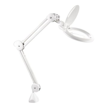 Extol - Lampă de birou LED reglabilă cu lupă LED/10W/230V, albă