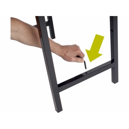 Extol - Masă de lucru pliabilă 100x60 cm maro/neagră