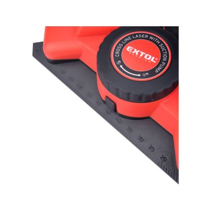 Extol Premium - Echer laser 90° cu modul de ventuză electrică 5V/1000 mAh