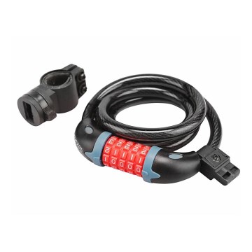 Extol Premium - Lacăt pentru bicicletă cu cablu 12x1200 mm și cod din 5 cifre