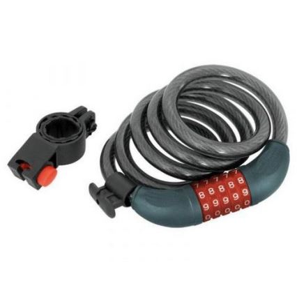 Extol Premium - Lacăt pentru bicicletă cu cablu 12x1200 mm și cod din 5 cifre