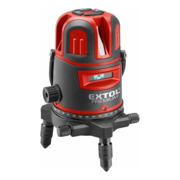 Extol Premium - Laser liniar cu linii încrucișate, autonivelant, 5V/5200 mAh, IP54