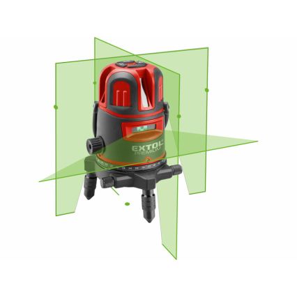 Extol Premium - Laser liniar cu linii încrucișate, autonivelant, 5V/5200 mAh, IP54
