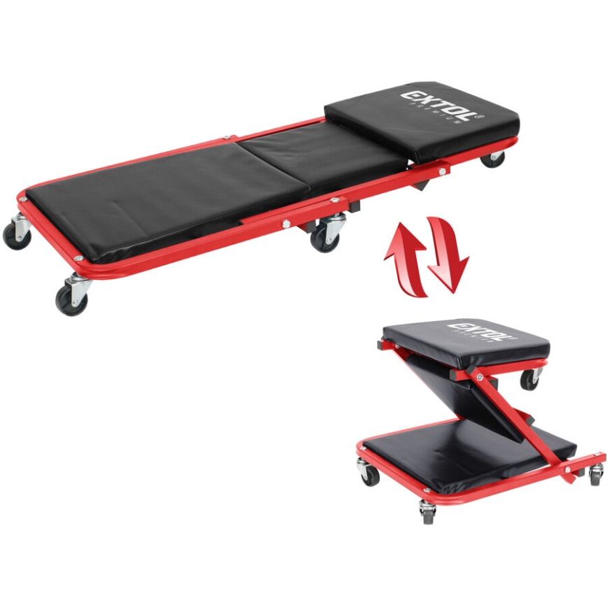 Extol Premium - Platformă mobilă de montaj / scaun 2-în-1