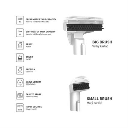 Extractor pentru covoare 450W/230V IPX4