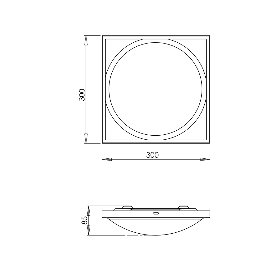 Fabas 2867/61/178 - Plafoniera OSAKA 2xE27/42W/230V