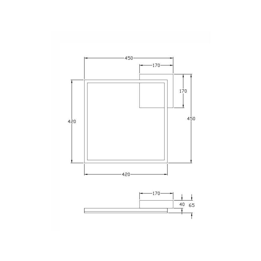 Fabas 3394/61/102 - Plafonieră LED BARD, 39W, 230V, albă