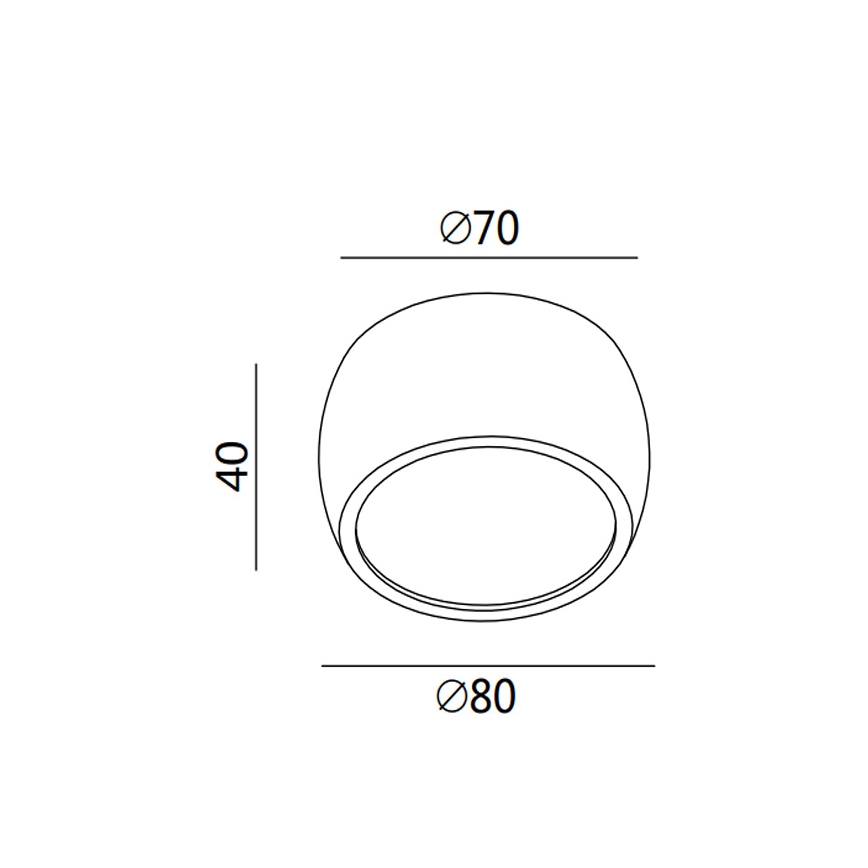 Fabas 3428/71/102 - Spot LED VASTO, 7W, 230V