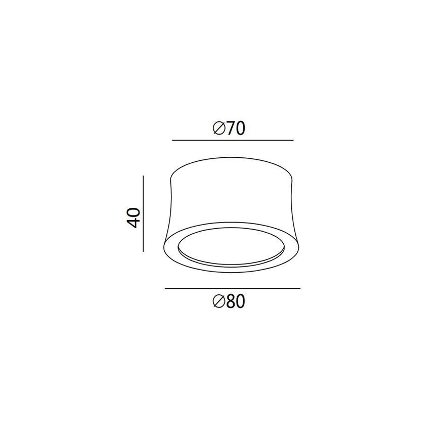 Fabas 3440/71/102 - Spot LED PONZA, 7W, 230V