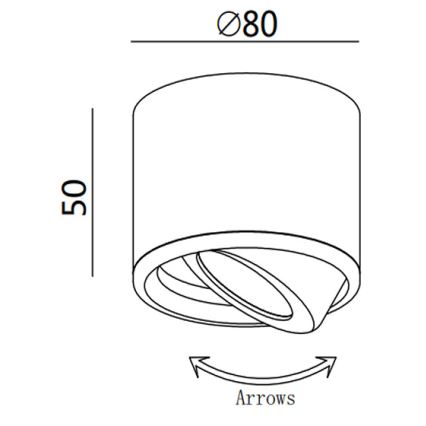Fabas ANZIO 3430/71/102 - Spot LED/6W/230V