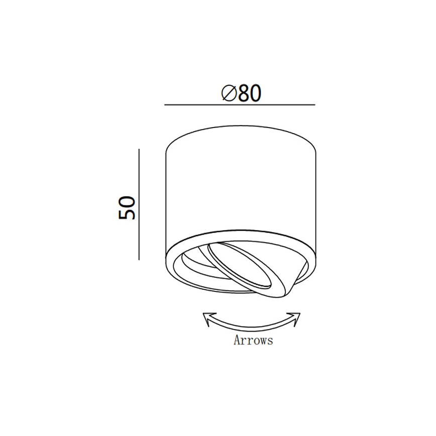 Fabas ANZIO 3430/71/102 - Spot LED/6W/230V