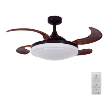FANAWAY 512120 - Ventilator de tavan EVORA 2xE27/15W/230V Ø 94 cm + telecomandă