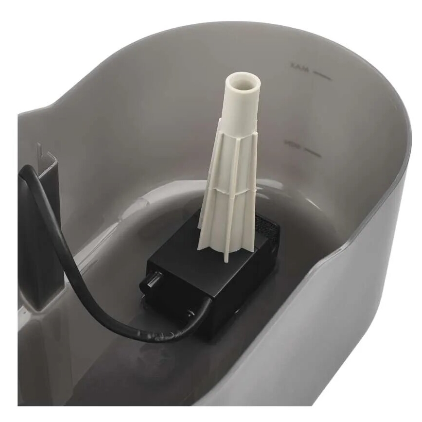 Fântână inteligentă pentru animale de companie 2,6 l/5V gri Wi-Fi