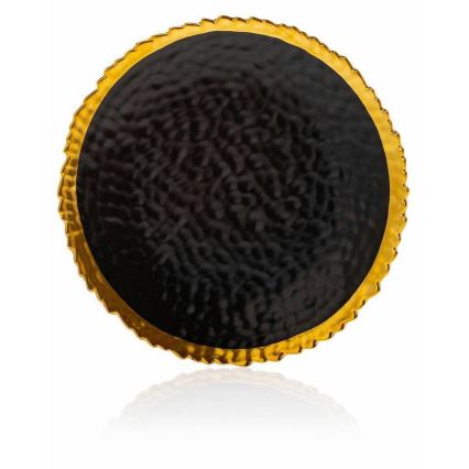 Farfurie de masă KATI 25 cm negru/auriu