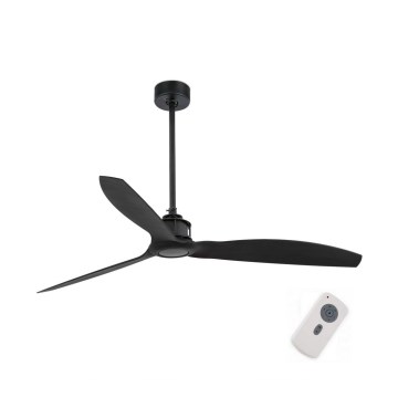 FARO 32100 - Ventilator de tavan JUST FAN, diametru 128 cm, negru + telecomandă