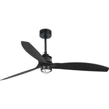 FARO 32100WT1N - Ventilator de tavan JUST FAN M cu LED dimabil, 16W/230V, Ø 128 cm, negru, Wi‑Fi Tuya + telecomandă